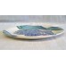 POOLE POTTERY STUDIO – WHIZZ-KIDS FOOTBALL FISH & BORDER-SUN DESIGN 18cm PLATE 